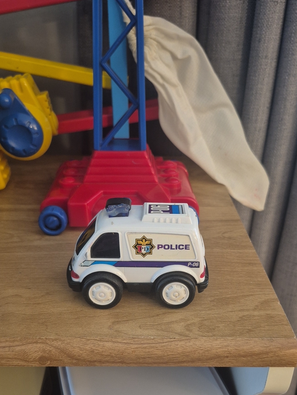 White Police Department Truck